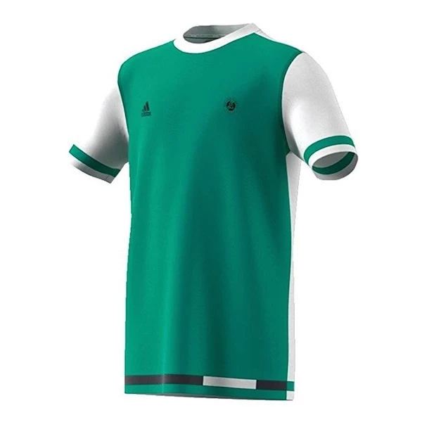 Adidas Boys Roland Garros Tee- Core Green/White 1 Adidas Boys Roland Garros Tee- Core Green/White