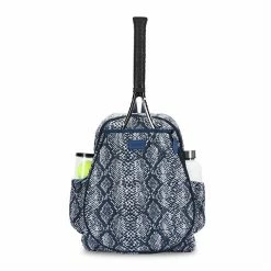 Ame & Lulu Game On Tennis Backpack (Navy Snakeskin)