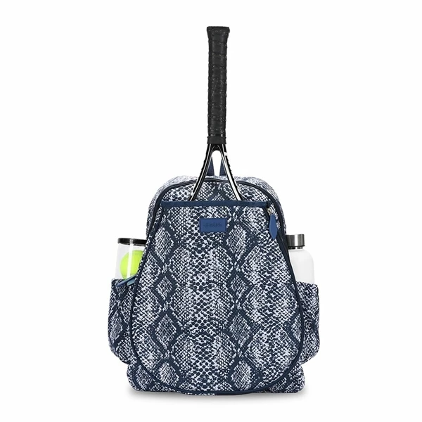 Ame & Lulu Game On Tennis Backpack (Navy Snakeskin) 1 Ame & Lulu Game On Tennis Backpack (Navy Snakeskin)