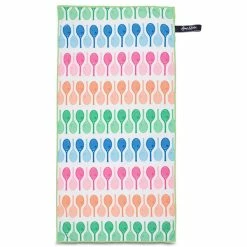 Ame & Lulu Women's Tennis Towel (Rainbow Racquet)