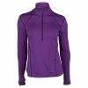 WILSON Women`s NVision Zip Neck Long Sleeve Tennis Top Plumberry