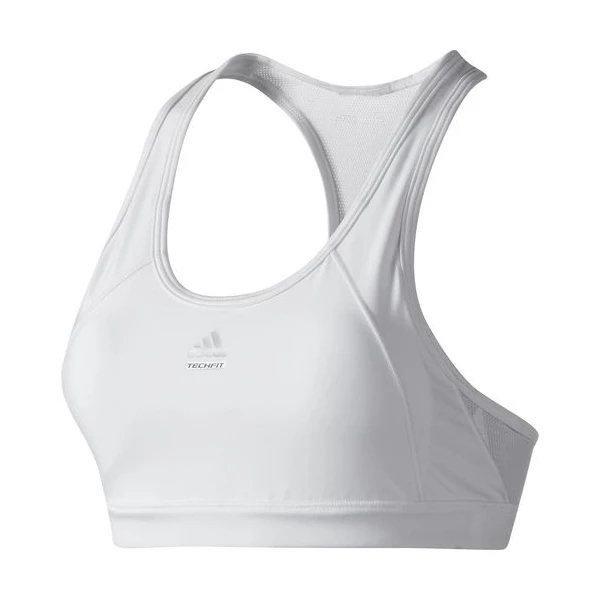Adidas Performance Women's Techfit Molded Cup Bra White 1 Adidas Performance Women's Techfit Molded Cup Bra White